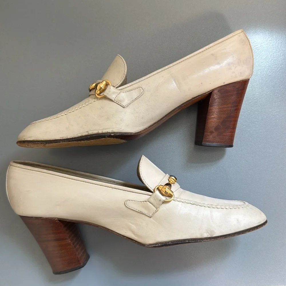 Vintage Gucci Heel Loafers - Picture 4 of 11